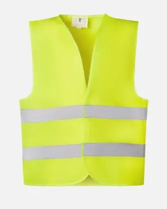 Chaleco SIRIO alta visibilidad de cuello pico (M-L, Amarillo fosforescente)