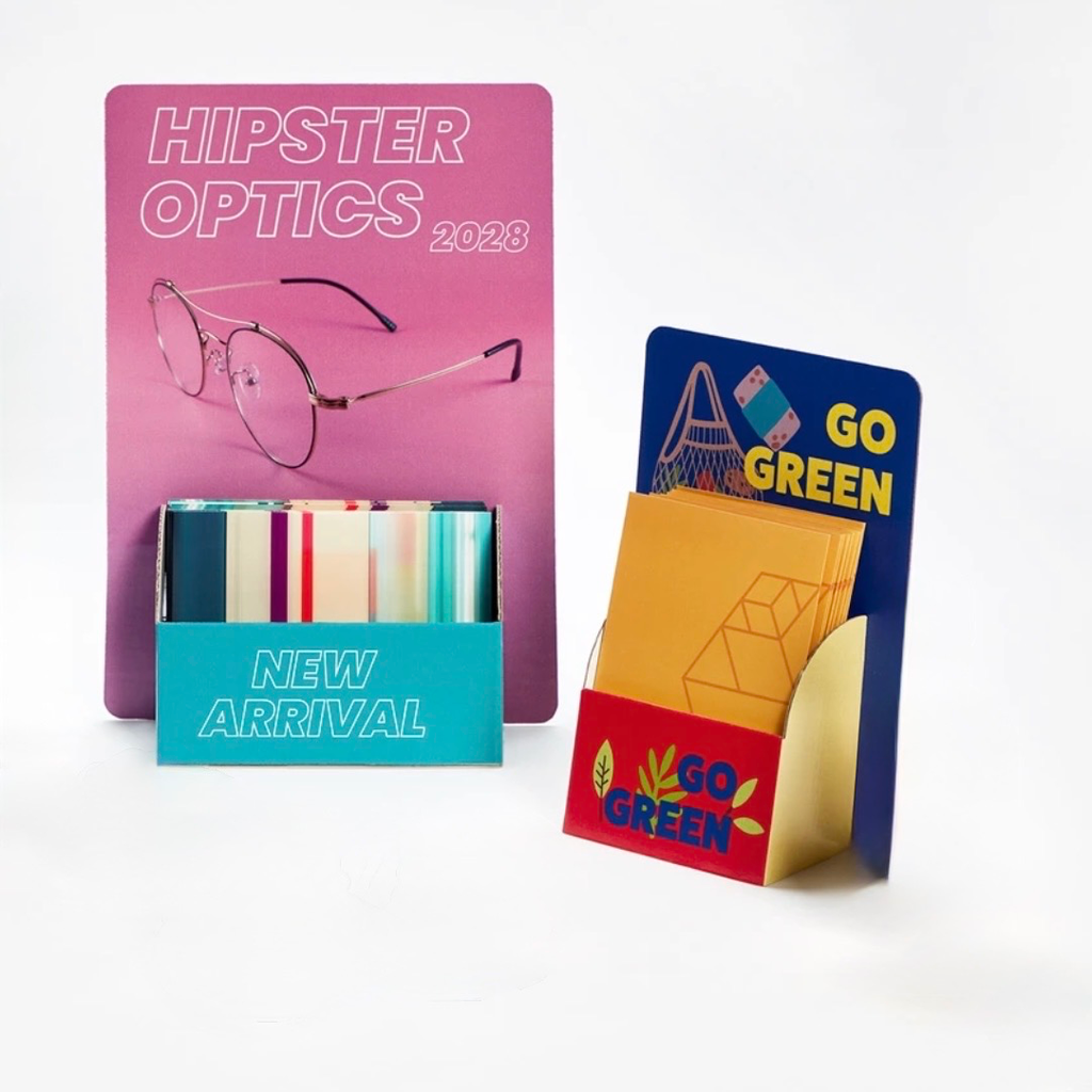 Soporte para Flyers  (15x10cm, no acabados metalizados, 5 unidades)